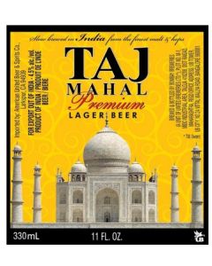 TAJ MAHAL INDIAN LAGER 12oz 6PK BOTTLES