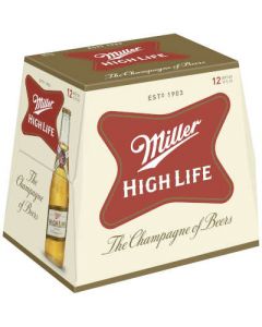 MILLER HIGH LIFE LAGER 12oz 12PK BOTTLES