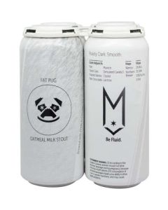 MAPLEWOOD FAT PUG OATMEAL MILK STOUT 16oz 4PK CAN