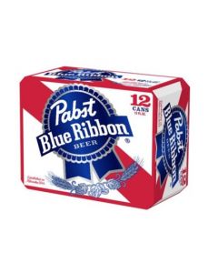 PABST BLUE RIBBON DOMESTIC LAGER 12oz 12PK CANS