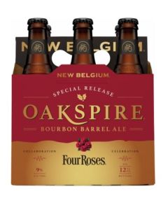 NEW BELGIUM OAK SPIRE FOUR ROSES BOURBON BARREL AGED  ALE 12oz 6PK BOTTLES