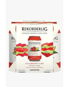 REKORDERLIG SWISS STRAWBERRY LIME CIDER 12oz 4PK CANS