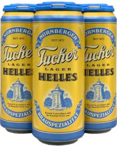 TUCHER HELLES LAGER 16oz 4PK CANS