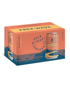 ATHLETIC FREE WAVE NON ALCOHOLIC HAZY IPA 12oz 6PK CANS