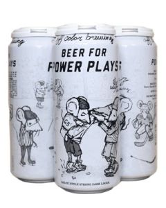 OFF COLOR BEER FOR POWER PLAYS STRONG BALTIC LAGER16oz 4PK CANS