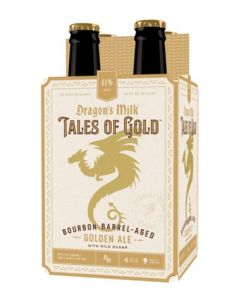 NEW HOLLAND DRAGONS MILK TALES OF GOLD BARREL AGED GOLDEN  ALE 12oz 4PK BOTTLES