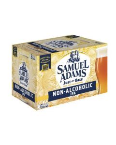 SAM ADAMS JUST THE HAZE NON ALCOHOLIC HAZY IPA 12oz 6PK CANS