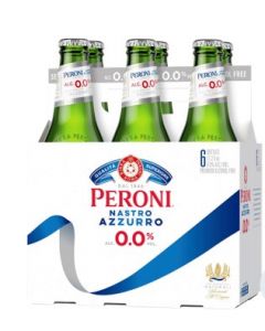 PERONI 0.0 NON ALCOHOL ITALIAN LAGER 12oz 6PK BOTTLE