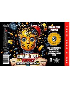 OBSCURITY BREWING CRASH TEST PUPPET NEW ENGLAND IPA 16oz 4PK CANS