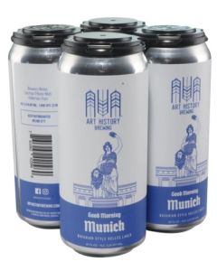 ART HISTORY GOOD MORNING MUNICH HELLES LAGER 16oz 4PK CANS